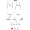 Комплект Obsessive Rebella chemise (Чорний, S/M)