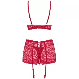 Комплект Obsessive Lividia set (Красный, S/M) - 3