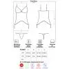 Комплект Obsessive Contica corset (Чорний, L/XL)