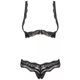 Комплект Obsessive Luvae set otwarty (Чёрный, L/XL) - 2