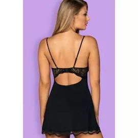 Комплект Obsessive Luvae babydoll (Чорний, XXL) - 2