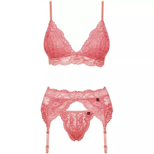 Комплект Obsessive 810-SEG-5 set (Кораловий, L/XL)