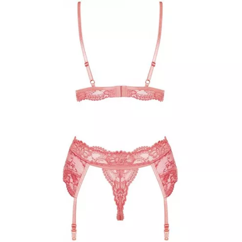 Комплект Obsessive 810-SEG-5 set (Кораловий, L/XL)