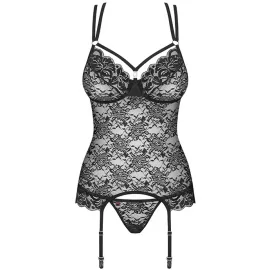 Комплект Obsessive 860-COR-1 corset (Черный, S/M) - 3