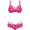 Комплект Obsessive 860-SET-5 set (Малиновий, L/XL)