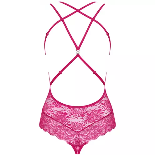 Боді Obsessive 860-TED-5 (Малиновий, S/M)