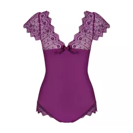 Боди Obsessive Moketta (Фиолетовый, L/XL) - 4