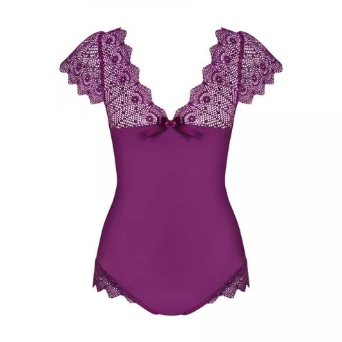 Боді Obsessive Moketta (Фіолетовий, L/XL)