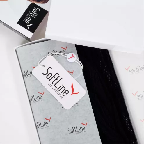 Бодістокінг SoftLine, сітчастий з візерунком, чорний