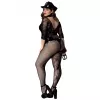 Эротический комбинезон сетка BLACK POLICE OUTFIT XL/XXL (Size: XL/XXL)