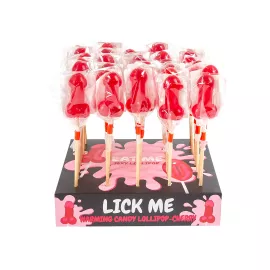 Леденец - Cherry Candy Penis Lollipop With Spicy Warming Effect, 25 г - 2