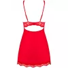 Комплект Obsessive Luvae babydoll (Червоний, L/XL)