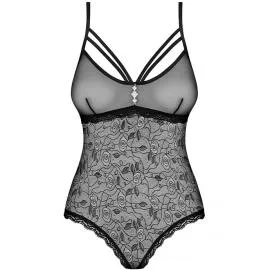 Боді Obsessive 818-TED-1 (Чорний, M/L) - 3