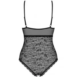 Боді Obsessive 818-TED-1 (Чорний, M/L) - 4
