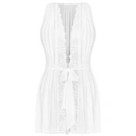 Пеньюар Obsessive Heavenlly peignoir (Білий, XS/S) - 3