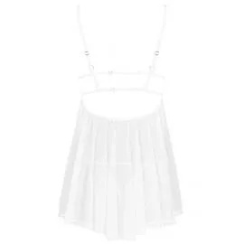 Комплект Obsessive Heavenlly babydoll (Белый, XS/S) - 4