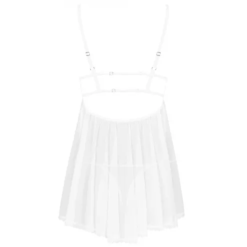 Комплект Obsessive Heavenlly babydoll (Білий, XS/S)