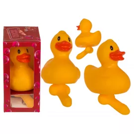 Гумова качечка з пенісом Duck With Dick - 1