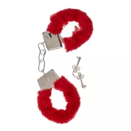 Наручники Plush Handcuffs With Keys Red - 1