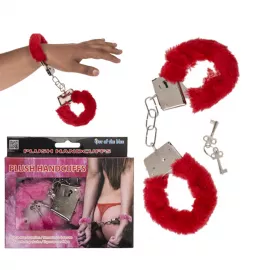 Наручники Plush Handcuffs With Keys Red - 2