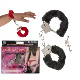 Наручники Plush Handcuffs With Keys Black - 2