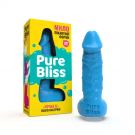 Мыло член Pure Bliss 18 см Blue - 1
