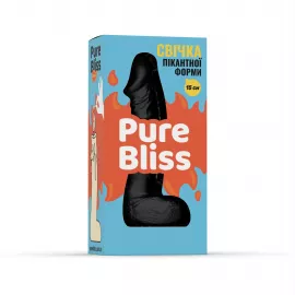 Свеча член Pure Bliss 15 см Black - 2