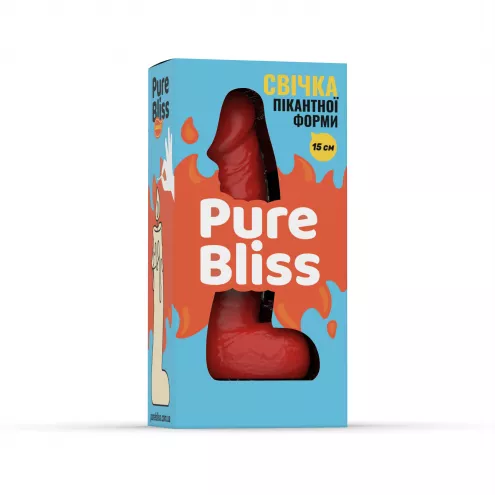 Свеча член Pure Bliss 15 см Red