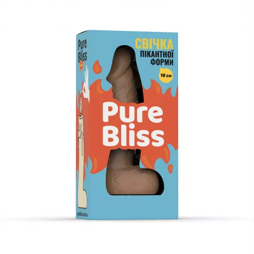Свеча член Pure Bliss 18 см Brown