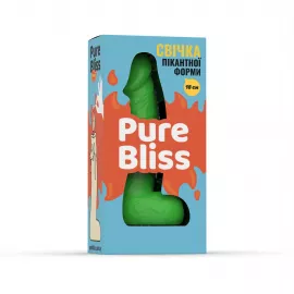 Свеча член Pure Bliss 18 см Green - 5