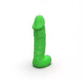 Свеча член Pure Bliss 18 см Green - 6