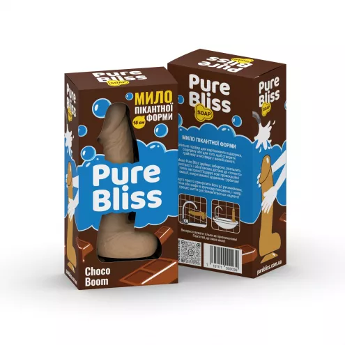 Мыло член Pure Bliss Choco Boom Brown, 15 см