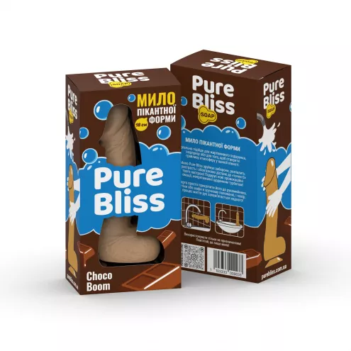 Мыло член Pure Bliss Choco Boom Brown, 18 см