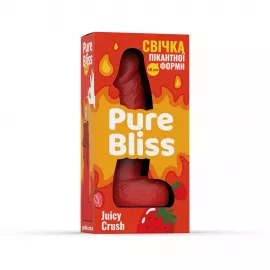Свеча член Pure Bliss Juicy Crush Red, 18 см - 3
