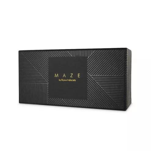 Чокер вузький з кільцем MAZE колір: чорний Bijoux Indiscrets (Іспанія)