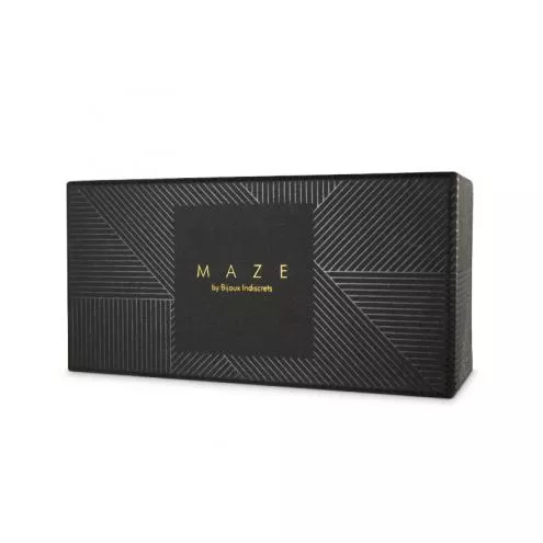 Чокер з кільцем і довгою китичкою MAZE колір: чорний Bijoux Indiscrets (Іспанія)