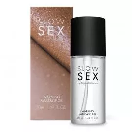 Разогревающее съедобное массажное масло WARMING MASSAGE OIL, 50 мл. Slow Sex Bijoux Indiscrets (Испания) - 1