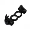 Подвійне ерекційне віброкільце Sweet Ring Double Penis Ring Black