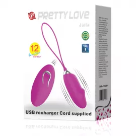 Віброяйце з пультом керування PRETTY LOVE JULIA, 12 vibration functions Wireless remote control - 6