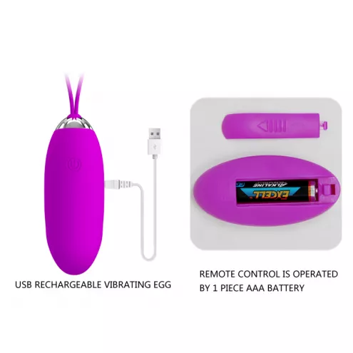 Виброяйцо с пультом управления PRETTY LOVE JULIA, 12 vibration functions Wireless remote control