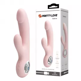 Вібратор PRETTY LOVE SELENE, USB, PINK, 7 function