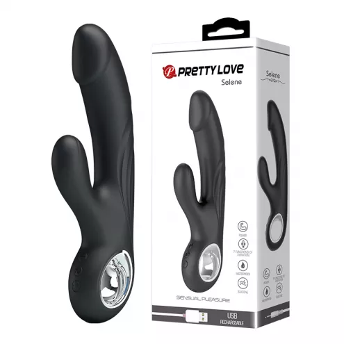 Вибратор PRETTY LOVE SELENE, USB, BLACK, 7 function