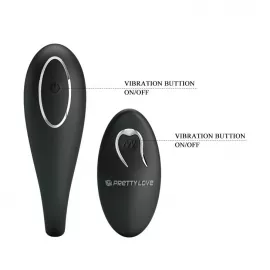 Вібратор PRETTY LOVE ALGERNON USB Black 12 function - 8