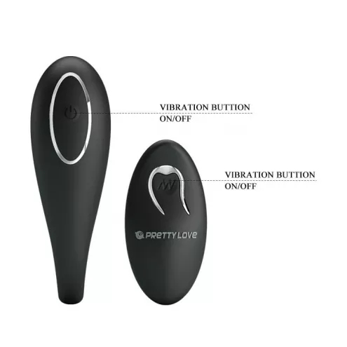 Вибратор PRETTY LOVE ALGERNON USB Black 12 function