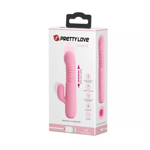 Силіконовий вібратор PRETTY LOVE LEOPOLD 4 Function Vibrations