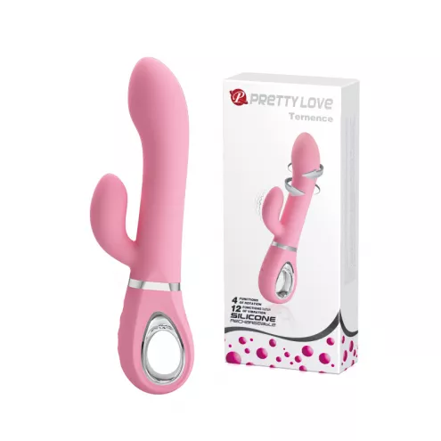 Вибратор PRETTY LOVE TERNENCE USB PINK 4 rot. 12 vibration