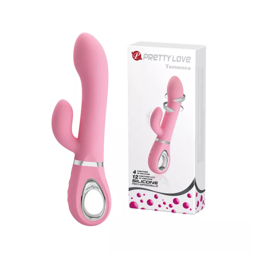 Вибратор PRETTY LOVE TERNENCE USB PINK 4 rot. 12 vibration