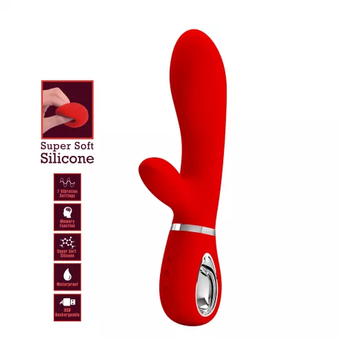 Вибратор PRETTY LOVE THOMAS USB RED 7 function