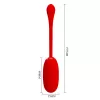Віброяйце PRETTY LOVE Kirk Red 12 function vibrations