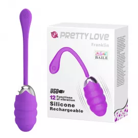 Вібропуля PRETTY LOVE FRANKLIN EGG Purple - 1